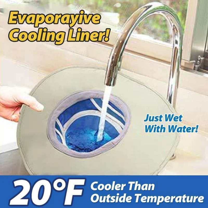 Полярная шляпа охлаждающая с УФ-защитой как видно по телевизору новая со льдом