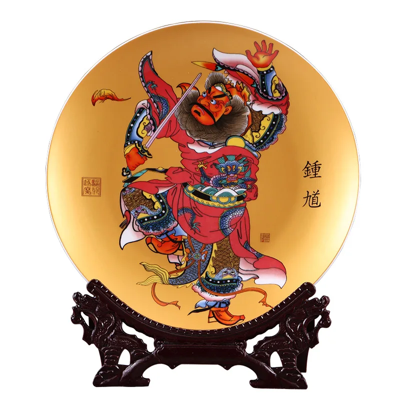 Декоративная керамическая тарелка Цзиндэчжэнь для дома гостиной модное