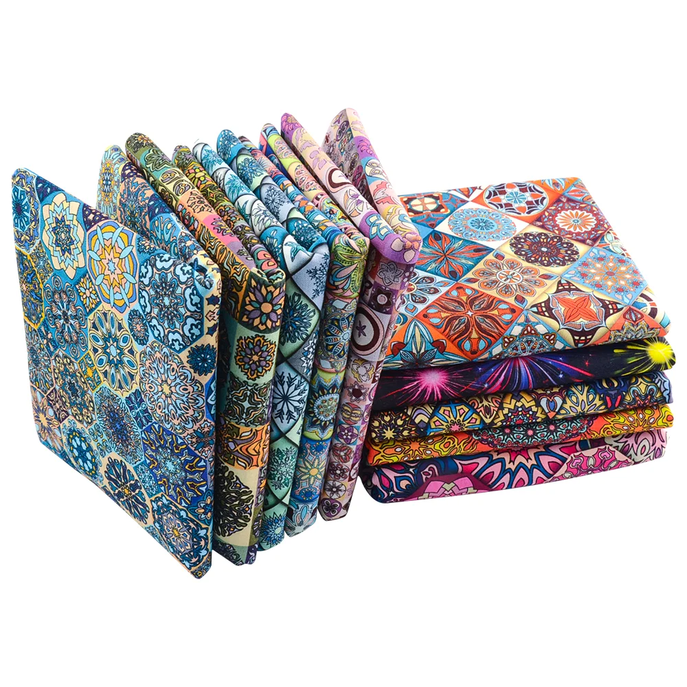 Фиолетовый фантастический Печатный экран дизайнерская Ткань для шитья одежды