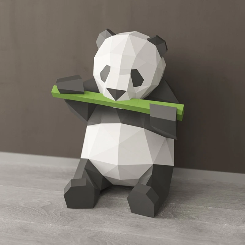 3D Тип панда животная бумажная модель игрушка домашний Декор для гостиной DIY