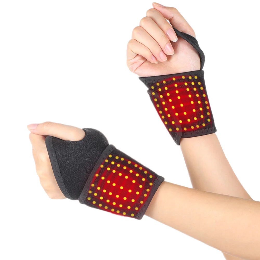 

1 пара самонагревающийся бандаж на запястье обогревающийся обогреватель для рук компрессионный браслет обезболивающий браслет на запясть...