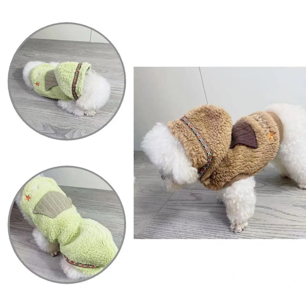 

Non-sticky Hair Soft Dog Overcoat Pet Two-legged Clothes Puppy Costume