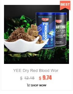 YEE Spirulina ломтики добавить цвет Артемия креветки хлопья тропики небольшой корм для рыбы гуппи Золотая рыбка Бетта светильник меч Фея Marie