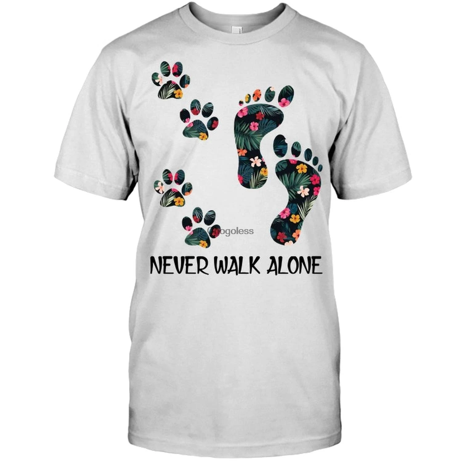 Толстовка с капюшоном и надписью Never Walk Alone 23 |