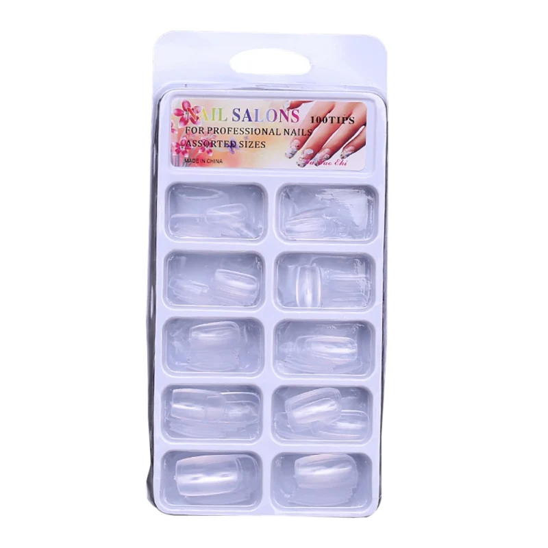 Оптовая продажа 100 шт. Типсы для ногтей тренировки рук гибкие искусственные