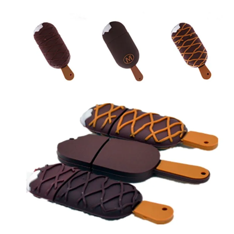 Usb флеш накопитель в виде мороженого шоколада 4 ГБ 8 16 32 64 128 256 ГБ|USB флэш-накопители|