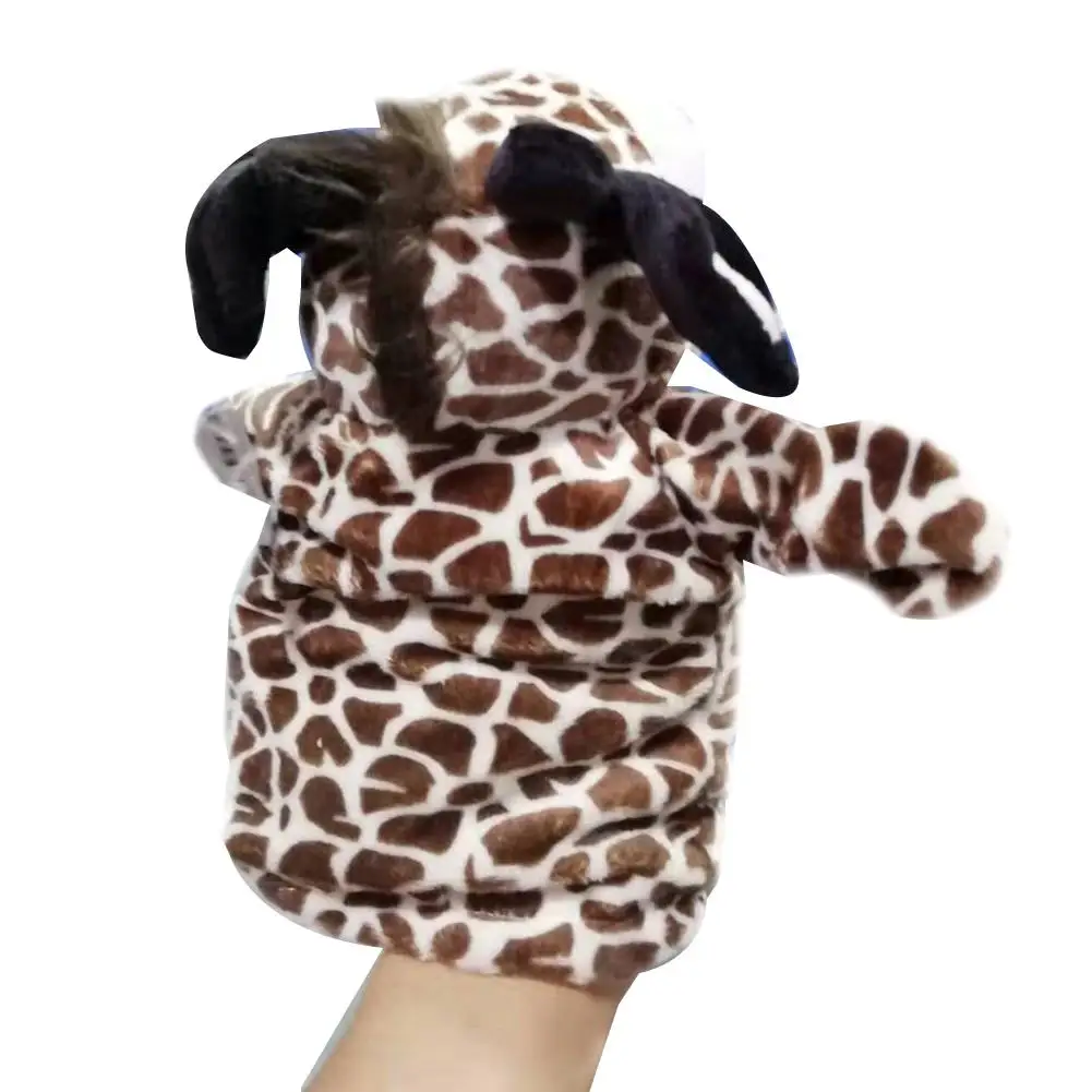 Мультяшные животные обезьяна собака Лев мягкая плюшевая ручная кукла