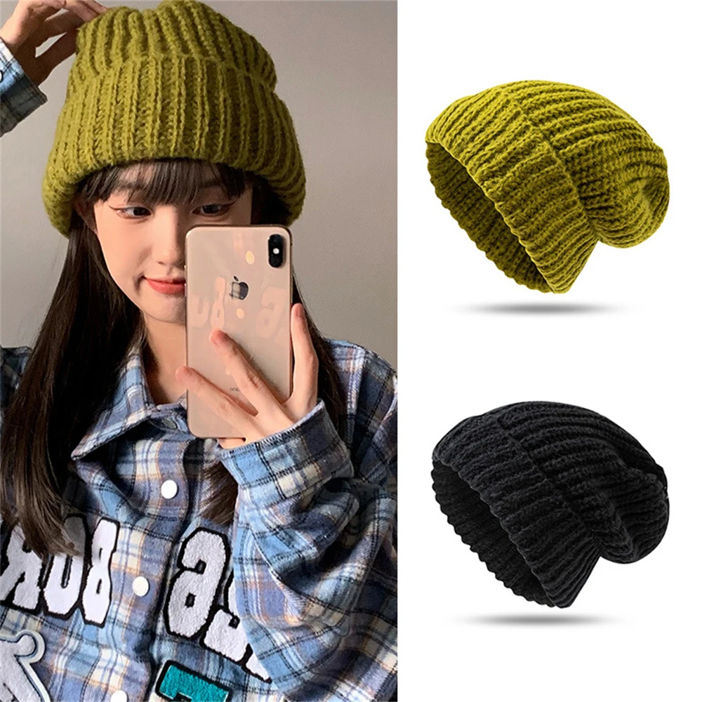 

Новинка однотонные вязаные облегающие шапки унисекс Зимние теплые шапки для снега мягкие удобные шапочки облегающие шапки шапка для мужчи...