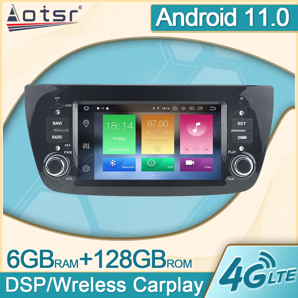 

Автомагнитола для FIAT DOBLO 128-2015, 6 + 11,0 ГГц, Android 2010, мультимедийный плеер, видео, DVD, GPS-навигация, головное устройство для Carplay, DPS 2Din