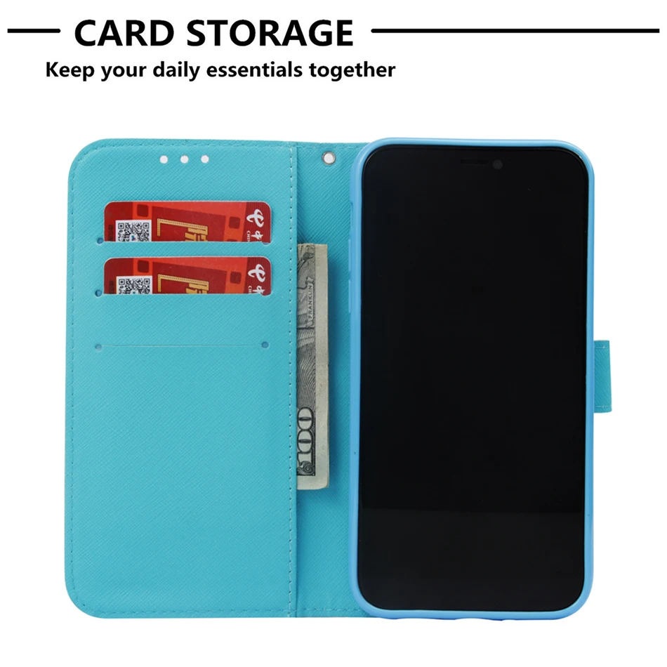 Чехол-книжка из искусственной кожи с рисунком мультфильма чехол для samsung Galaxy S8 s