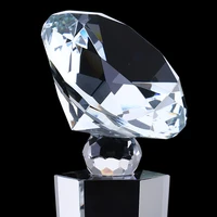 1pc sports competition award crystal trophy cup top diamond 29cm tall decor