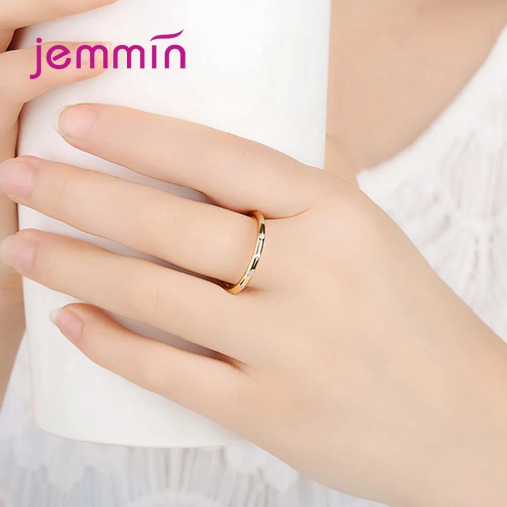 

925 Sterling Silver Rings For Women Girls Anniversary Engagement Fashion Jewelry Classic Style CZ Cubic Zirconia