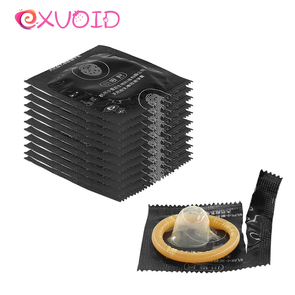 Презерватив из натурального латекса EXVOID насадка на пенис супер тонкий