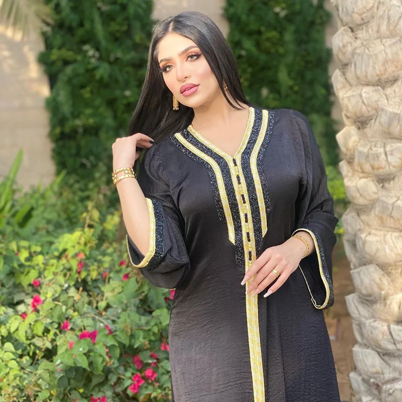 Eid Mubarak Abaya Dubai Turkey Abayas Muslim Hijab Dress Arabic African Dresses for Women Islam Clothing Kaftan Robe Musulmans