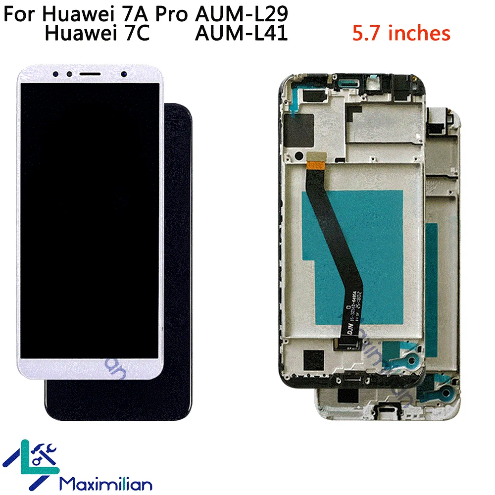 Для huawei Honor 7A Pro AUM L29 5 7 дюймов ЖК дисплей сенсорный экран дигитайзер Рамка для 7C L33