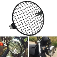 50 hot salesdurable motorcycle square grid metal headlight grille protector guard cover case