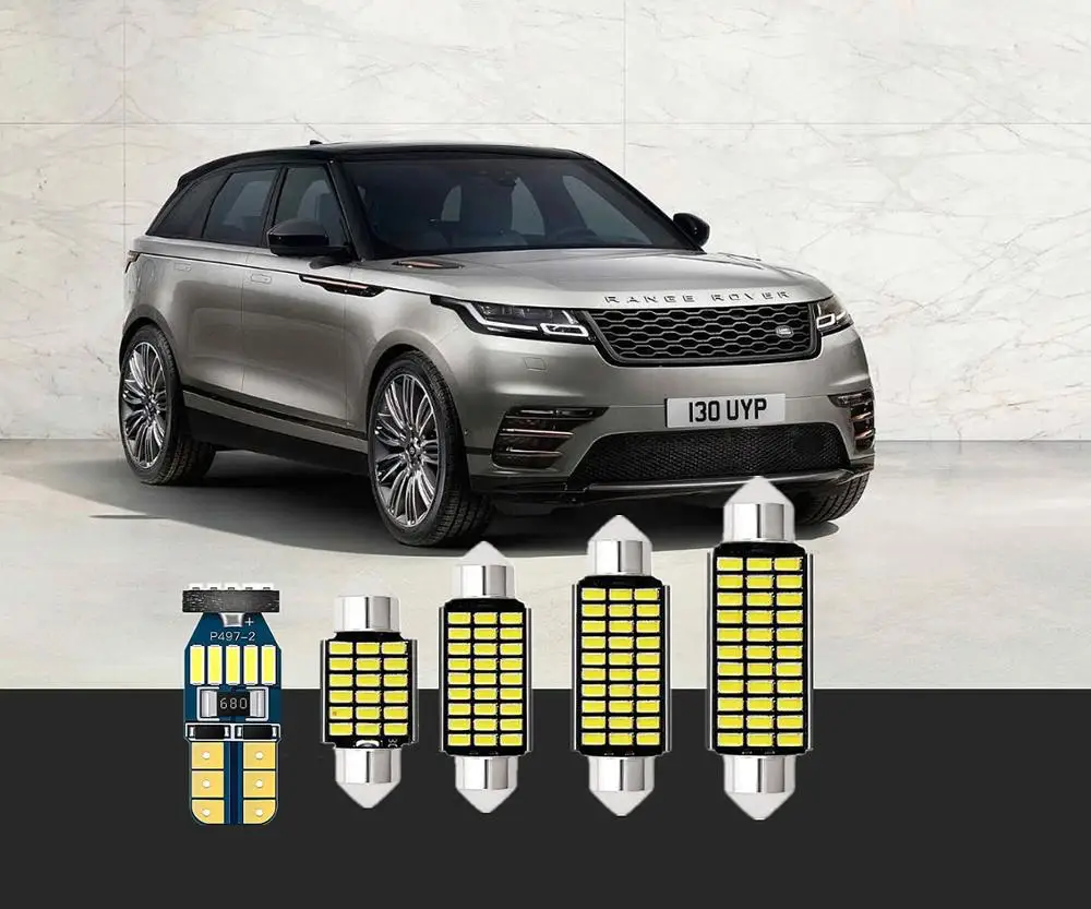 6 шт. белые светодиодные картонные перчатки T10 и 41 для Land Rover Defender Discovery Freelander LR4 LR3