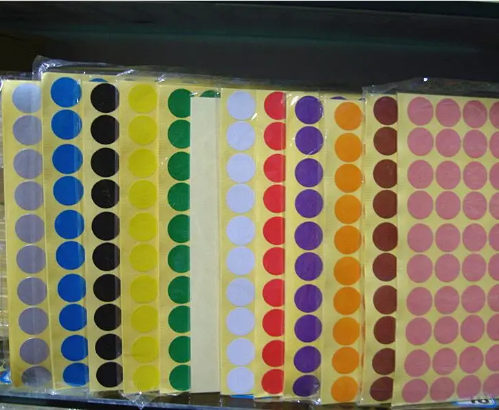 15 листов/упаковка круглые наклейки в горошек 6 мм 8 10 13 16 19 25 32 50 100 мм|Подарочные