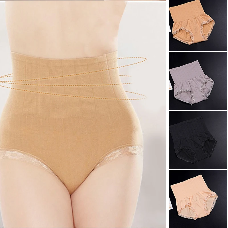 

Hip-Lifting And Abdomen Seamless High-Waist Panties Belly-Lifting Slimming Ladies Lace Shaping Pants SDFA88