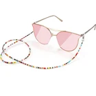 Цветные акриловые бусины цепочка для солнцезащитных очков Женский Шнур для очков для чтения Держатель на шею веревка для аксессуаров для очков