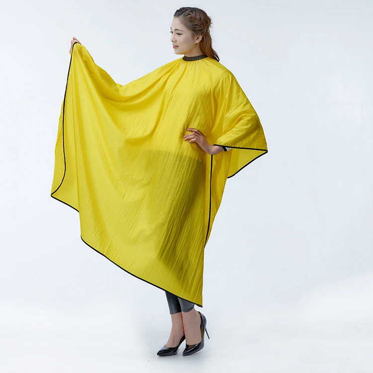 Yellow 1 шт. профессиональная Нейл-арт Краска парикмахерские Накидки флэш шелк для стрижки волос Обёрточная бумага окраска стиль платье дома лагерях ткань - Цвет: Yellow