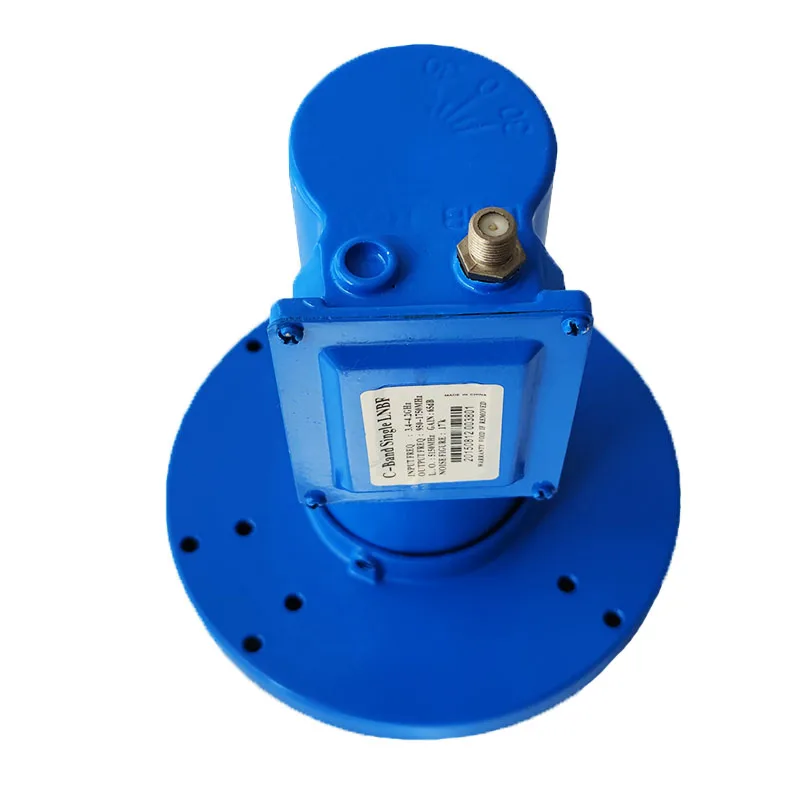 

New Arrival Universal Single C Band LNBF 3.4-4.2GHz Single Output One F-Female Connector High Gain Low Noise Satellite Dish LNB
