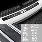 Автомобильный Стайлинг, Защитная Наклейка на задний бампер из углеродного волокна для Lexus CT200h F Sport ES LS IS GS LC RC GC RX UX NX LX GX