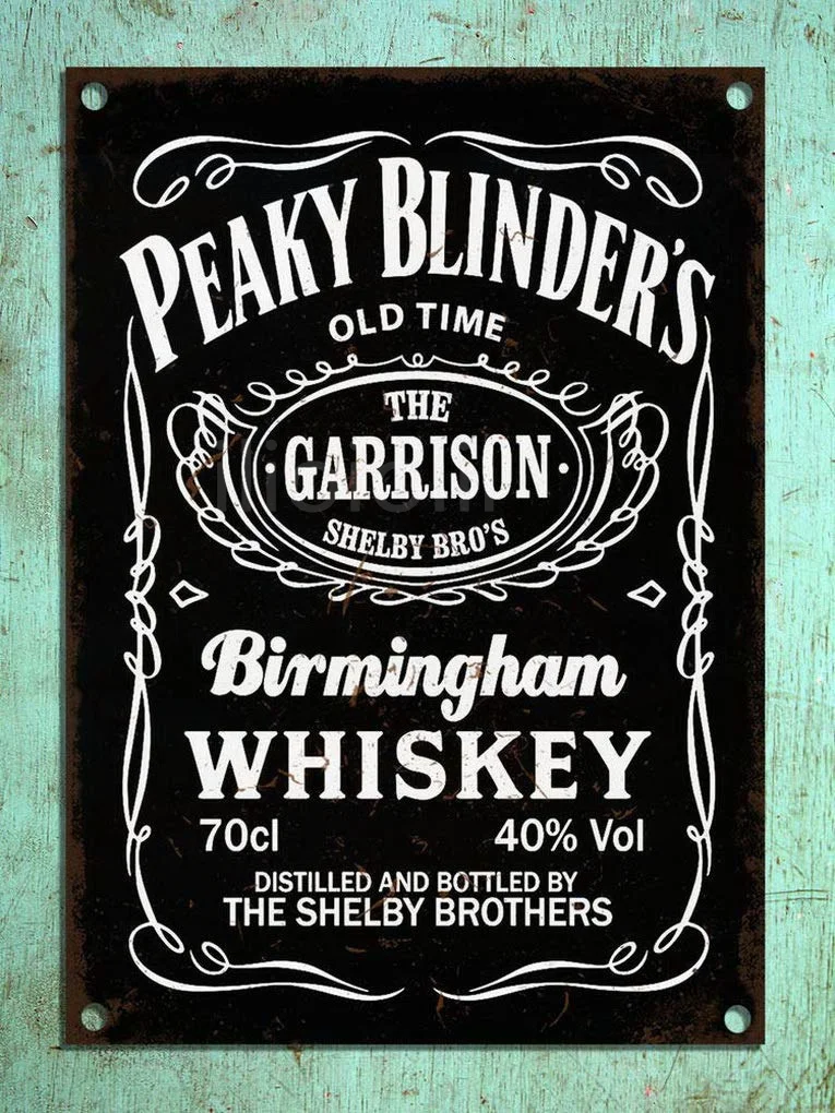 

Светильники Peaky Blinders металлический жестяной знак для виски Винтажный стиль металлические таблички для бара паба клуба металлический посте...