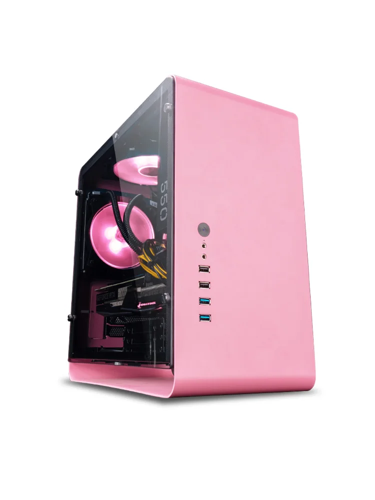 

i5 9600KF/RTX2060 SUPER Water-cooled desktop computer, pink theme, office game computer, DIY host XUL-19