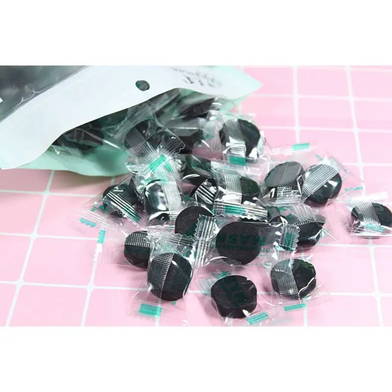 100 шт./компл. черная маска для лица сжатый древесный уголь портативная