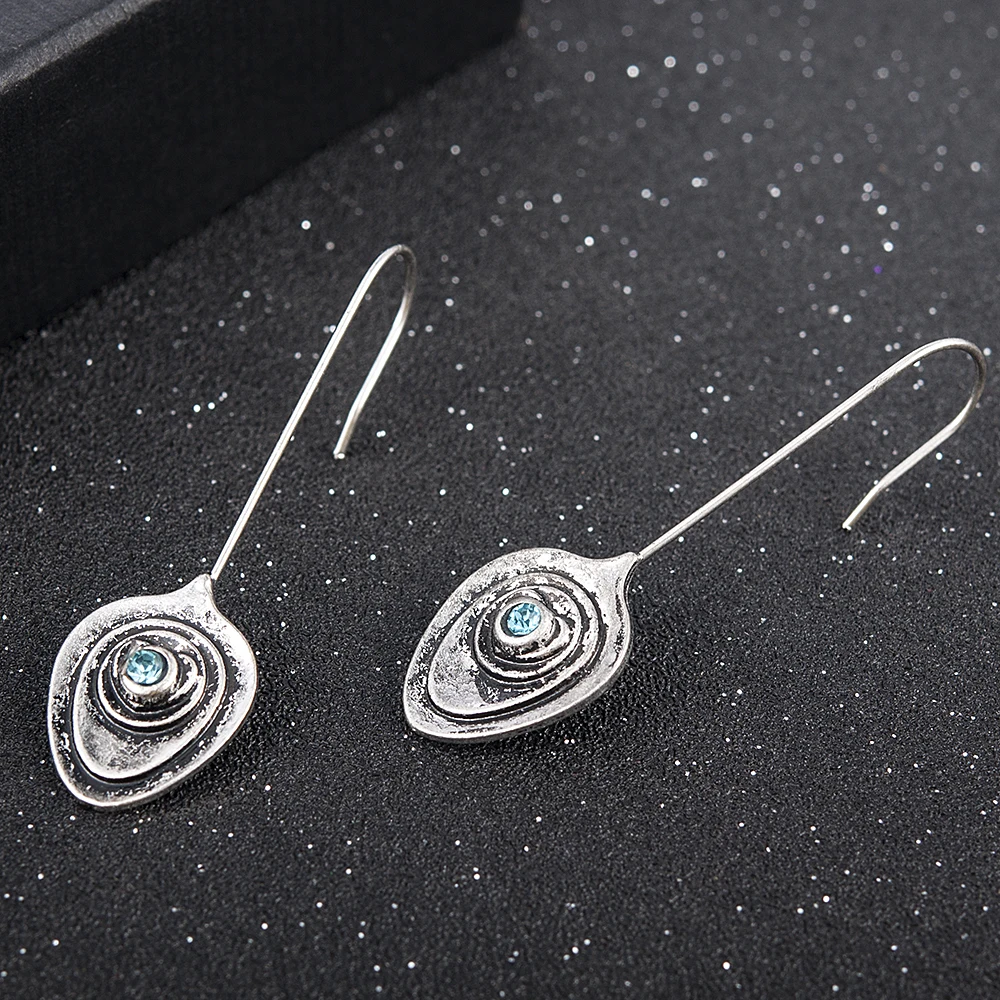 Новинка 2020 женские Винтажные висячие серьги капельки модные свадебные длинные в