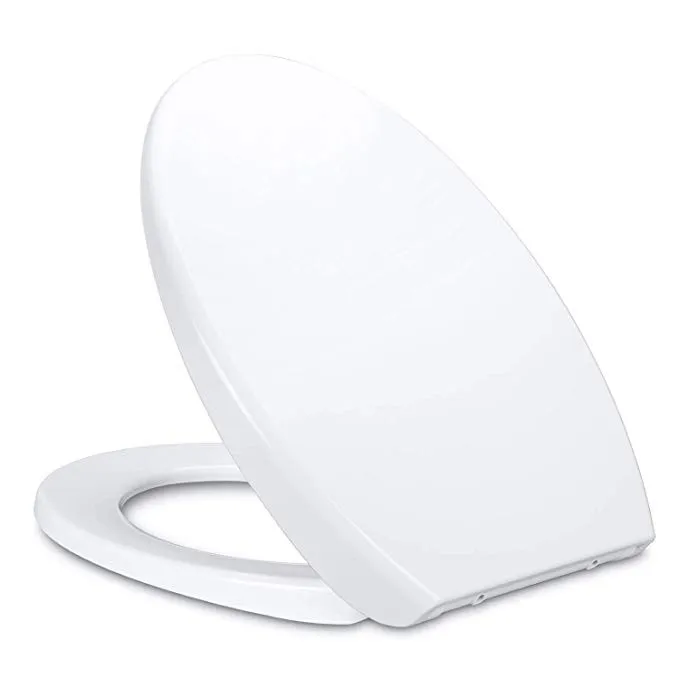 Бесшумный дизайн сиденье на унитаз кремово белый не желтеющий мягкий