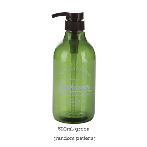 600ml green 500 мл/600 мл диспенсер для мыла косметический флакон для ванной рук дезинфицирующий шампунь для мытья тела лосьон бутылка для путешествий на открытом воздухе - Цвет: 600ml green