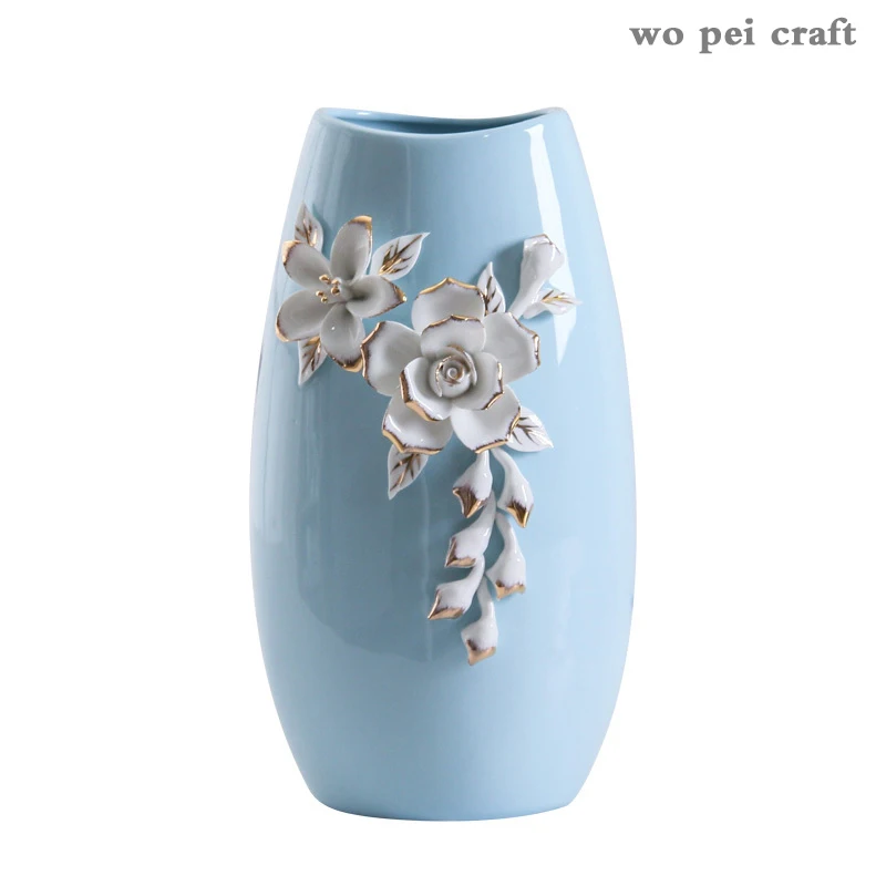

Creative Ceramic Vases White Embossed Pattern Vase Modern Home Decor Desk Dried Flowers Floral Arrangement Decorative Ornaments