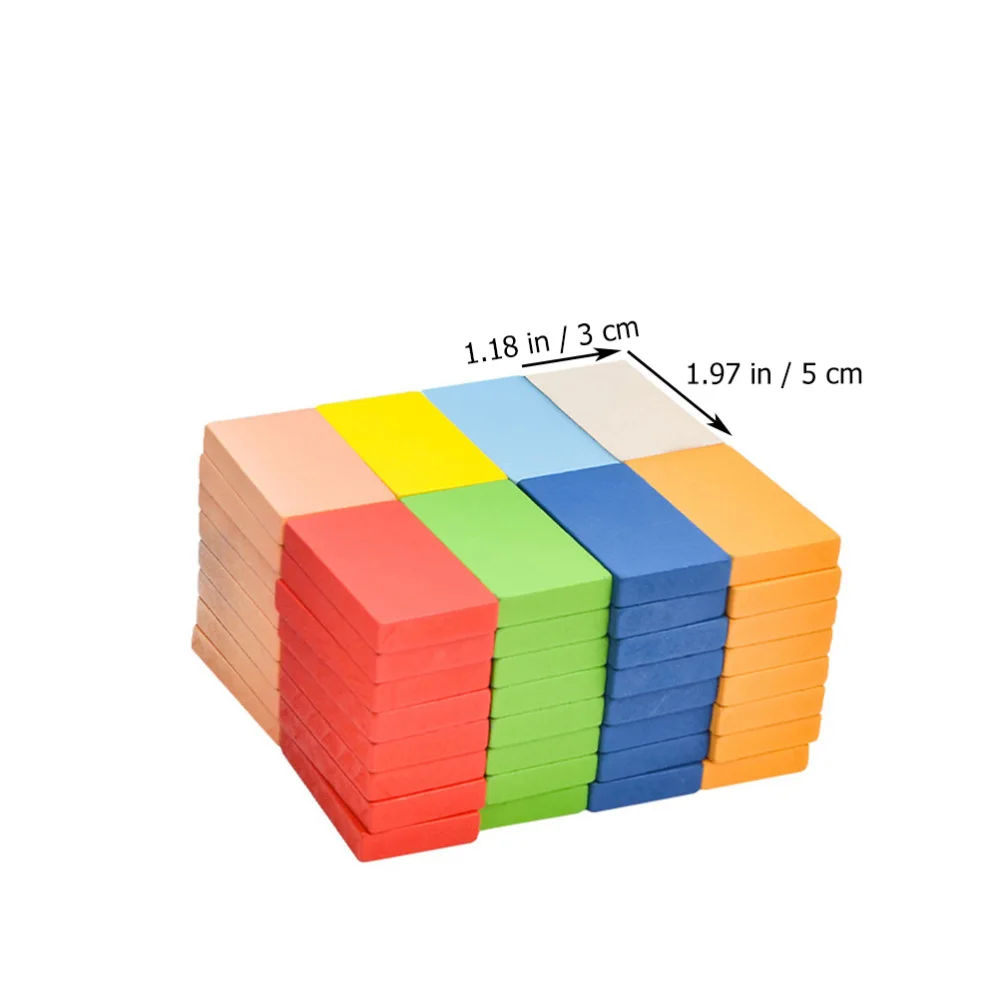 

1 Set of 80PCS Interesting Domino Standard Blocks Game Kid Education Toy(XL)