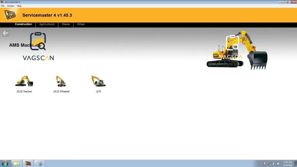Конструкция ServiceMaster 4 V1.45.3 + лицензионный ключ для экскаваторного оборудования JCB |