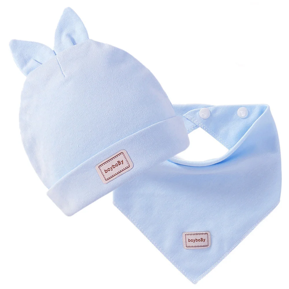 Осенние аксессуары Слюнявчики Наборы полотенец хлопковые теплые шапки с