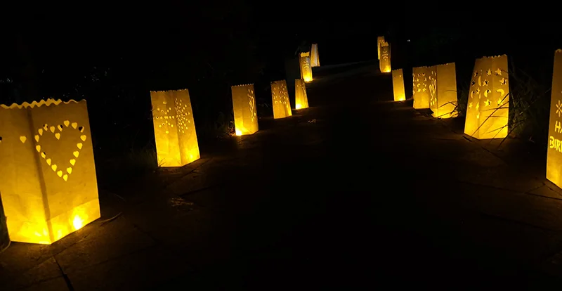 30 шт./лот Сердце держатель для чайной свечи Luminaria бумажный Свеча-фонарь сумка для рождественской вечеринки наружное свадебное оформление