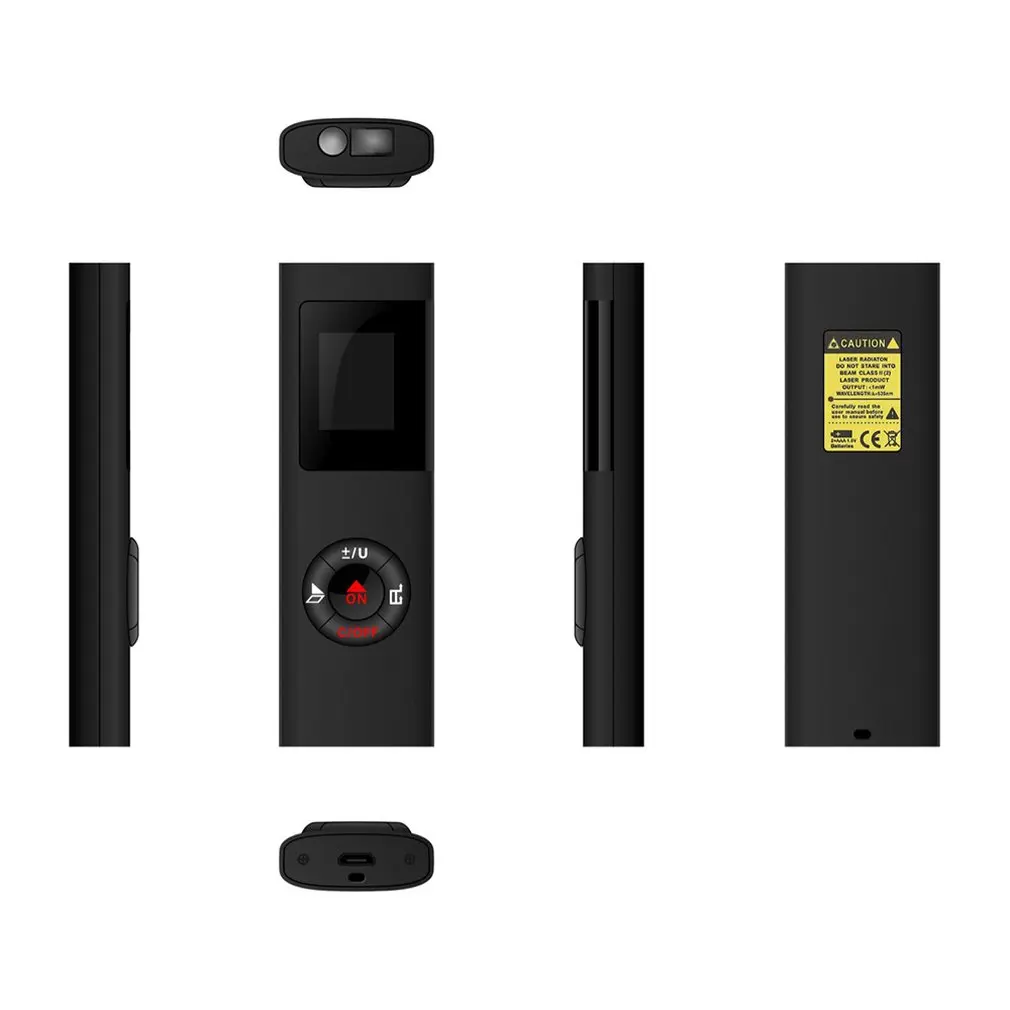 Миниатюрный лазерный дальномер с Usb зарядкой высокоточный Карманный
