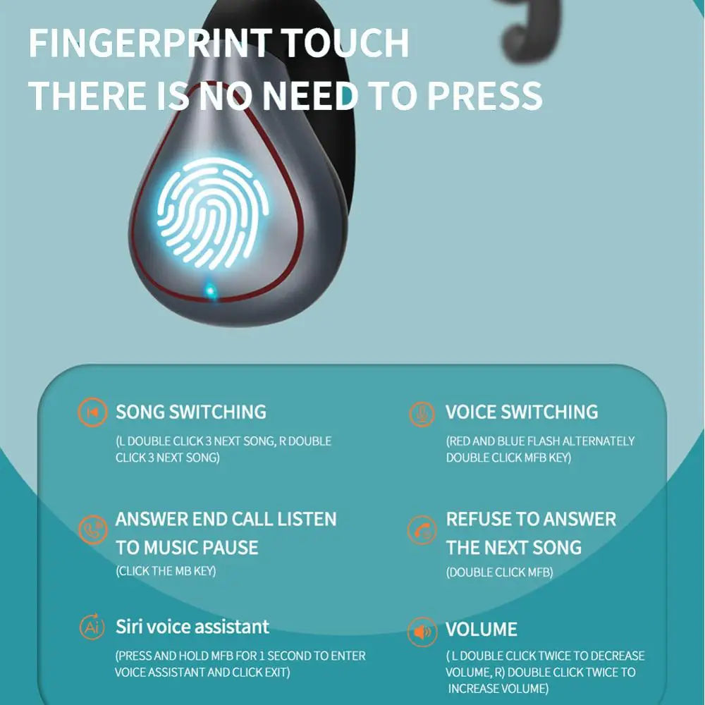 Беспроводные Стерео Наушники Bluetooth 5 0 супер бас звук громкая связь звонки с