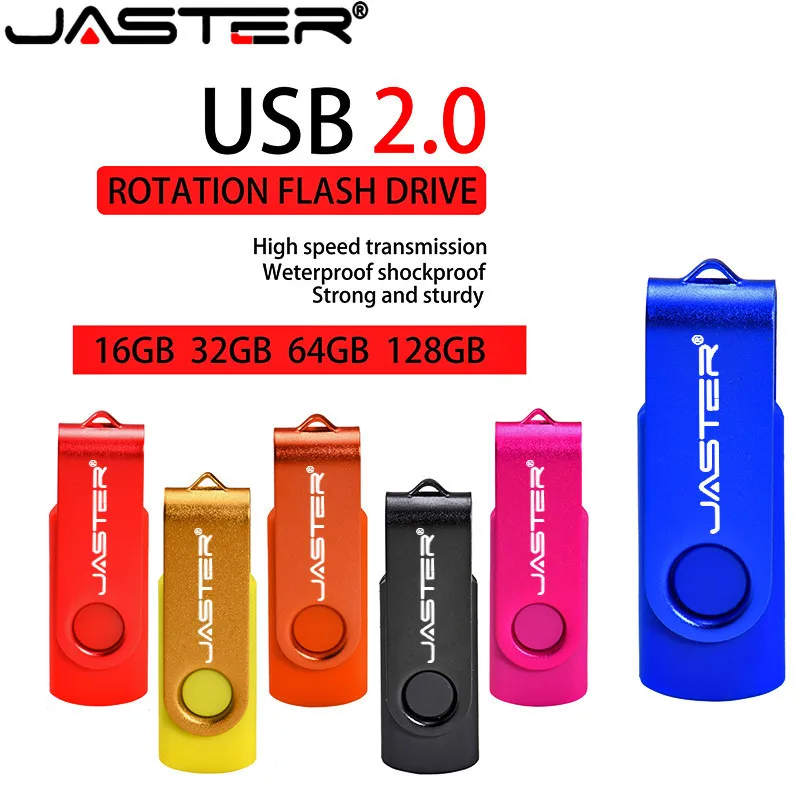 USB флеш-накопитель JASTER 2 0 256 гб 128 64 32 16 8 4 поворотный дизайн карта памяти флешка