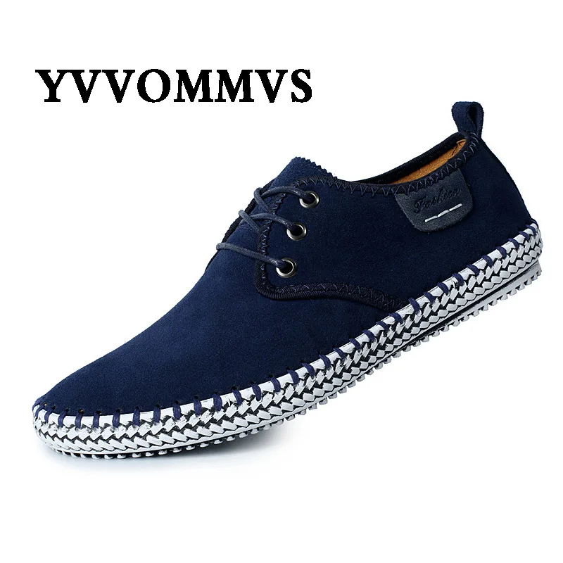 Новинка Сезон осень Мужская повседневная кожаная обувь для вождения Мягкая