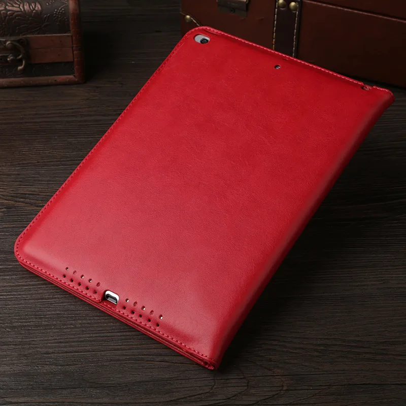 Red Ретро Couqe для iPad Pro 9,7 чехол из искусственной кожи слот для карт ручной ремешок Смарт Стенд A1673 A1674 A1675 противоударный для iPad Pro 9,7 чехол - Цвет: Red