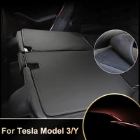 car rear padleather cushions anti dirty pad for tesla model 3 y seat trunk pads back backrest protective cushions anti kick