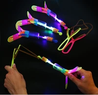 baby toy 50pcs y shape random color straight light arrow flying toy led lighting flash toys party fun gift catapult