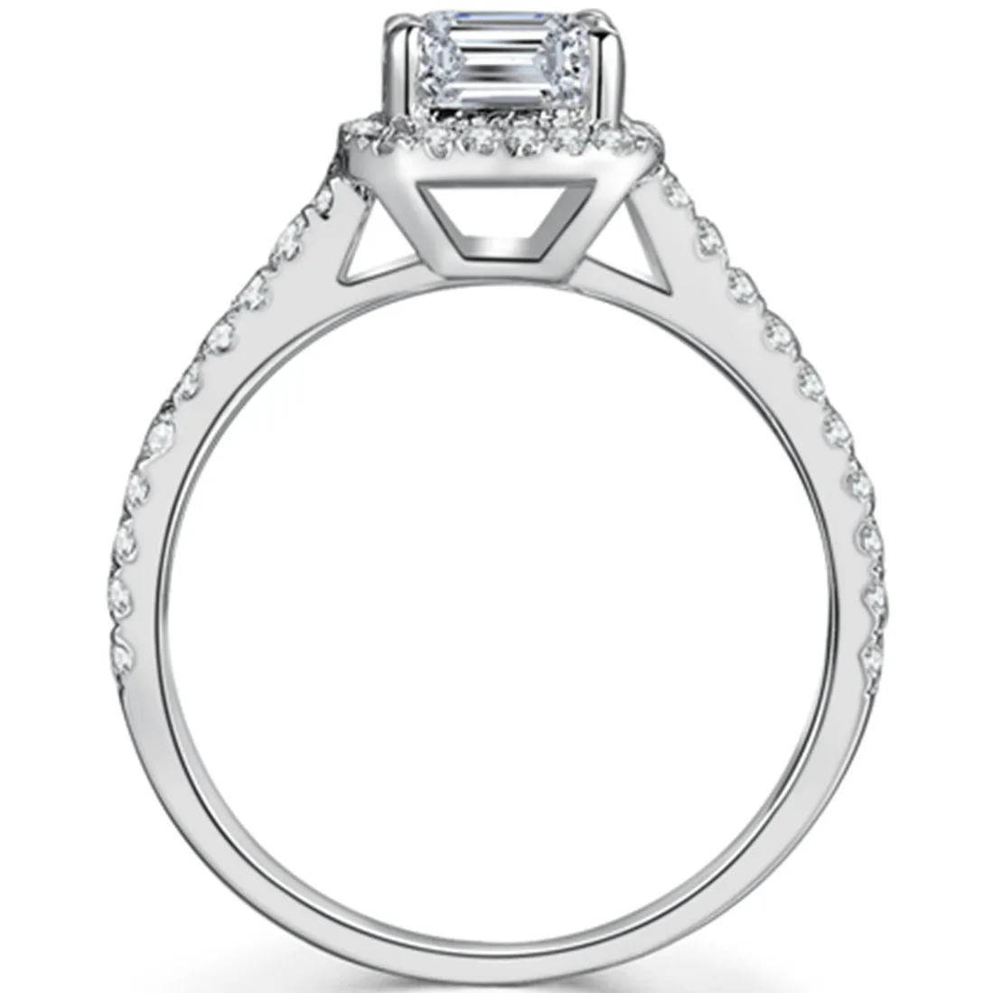 Тестовое положительное Стерлинговое Серебро Изумрудное ювелирное изделие 1CT