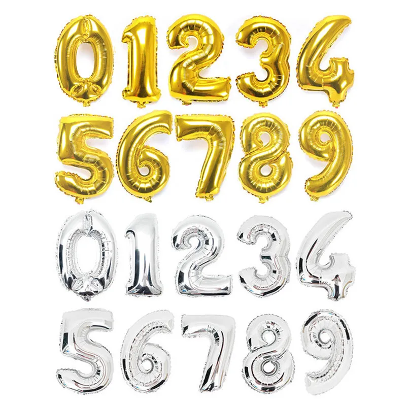 32/40 дюймов цифровой шар из фольги вечерние шарики для свадебного украшения с