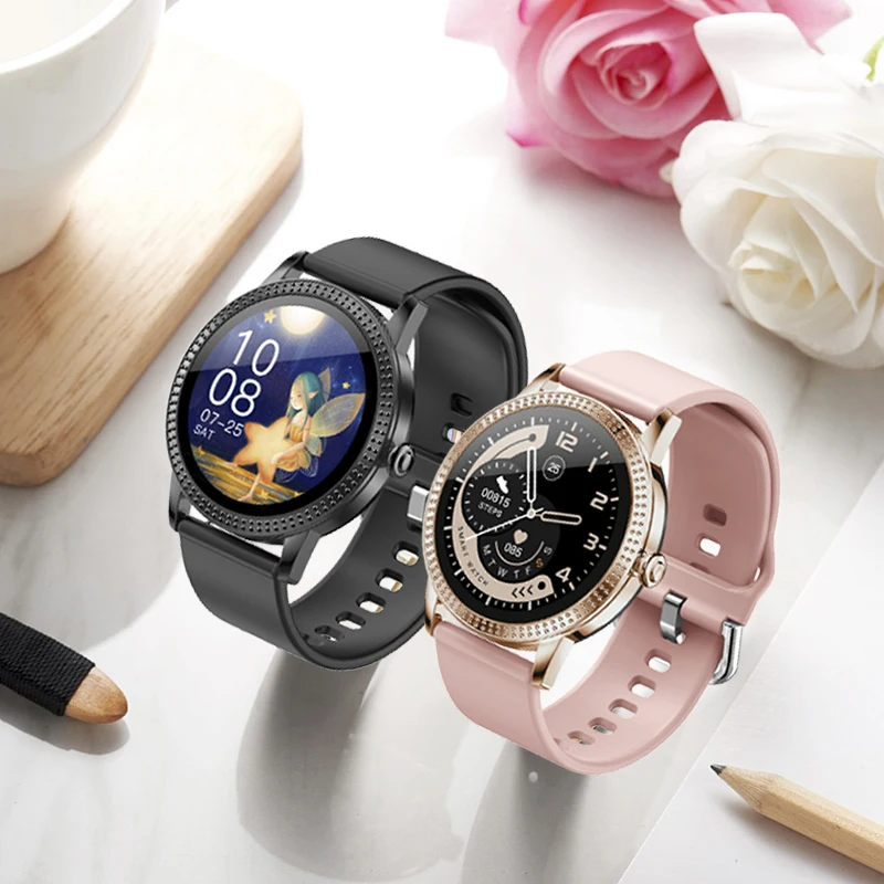 

MISIRUN Women Smart Watch Full Touch Screen IP67 Waterproof Fitness tracker Heart Rate Blood Pressure Smartwatch For Android IOS
