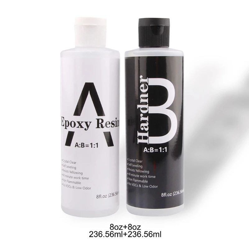 

1:1 Ratio AB Clear Glue Crystal Epoxy Resin Kit DIY Art Crafts Resin Supplies