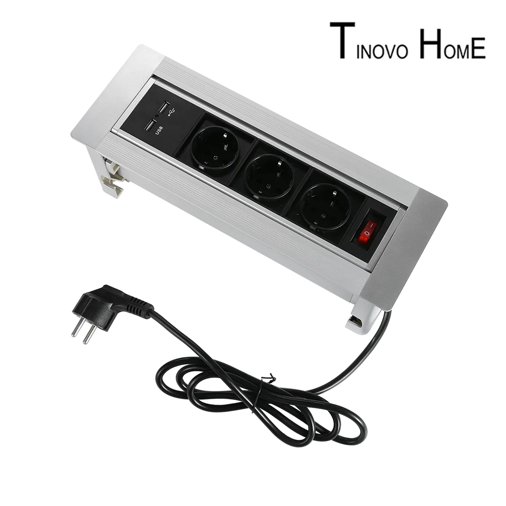 Высокая конец Разъем EU/ручной флип конференции мультимедиа настольная розетка/USB